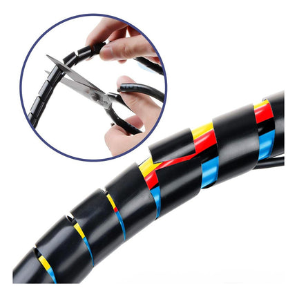 Organizador De Cables 16mm Negro  Negro