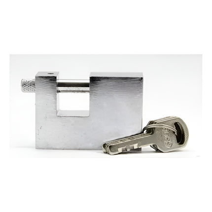 Candado De Seguridad De Perno Anticorte 70 Mm  Plateado