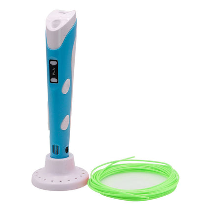 Lapicera 3d Filamento Celeste Celeste