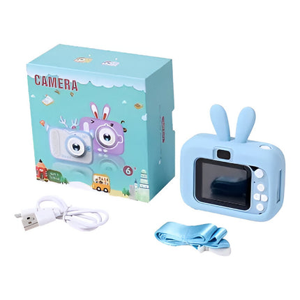 Camara Digital Infantil Forma De Conejo Orejas Z
