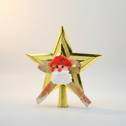 Puntero De Navidad Estrella Dorada 21cm Dorado