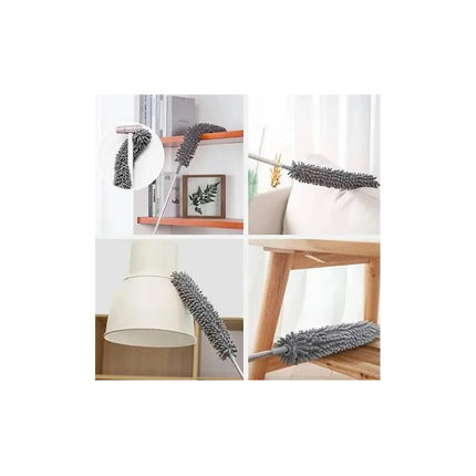 Plumero 3 En 1 Limpiador Extensible 2,8mts Techos Hogar Gris