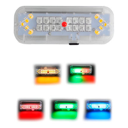 Luz Led Bicicleta Señalero Casco Recargable Usb Calidad  V