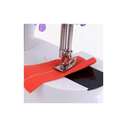 Mini Máquina De Coser Eléctrica Con Luz Incluída Oferta Blanco Y Lila