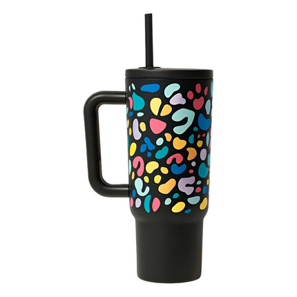 Vaso Termico C/tapa Agarre Con Diseño