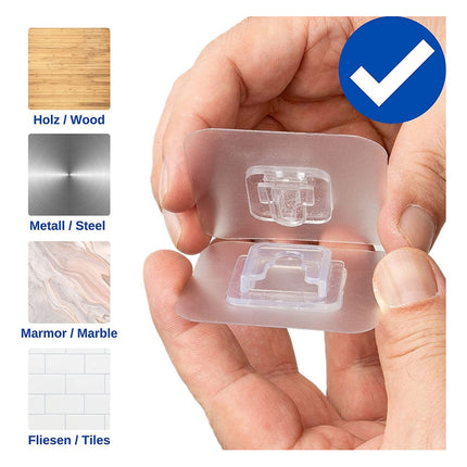 Gancho Pared Cinta Doble Faz Resiste 10 Kg Colgador Adhesivo