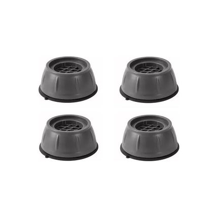 Funda Para Lavarropas Carga Frontal + Bases Antivibración  Plateado