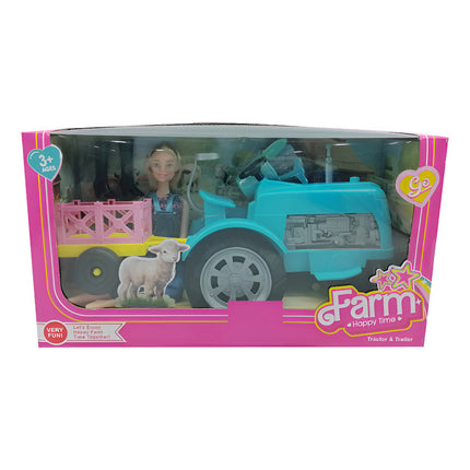 Muñeca Con Tractor Y Accesorios Zow