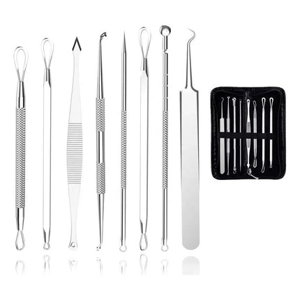 Kit Removedor De Puntos Negros Con Agujas Y Pinzas