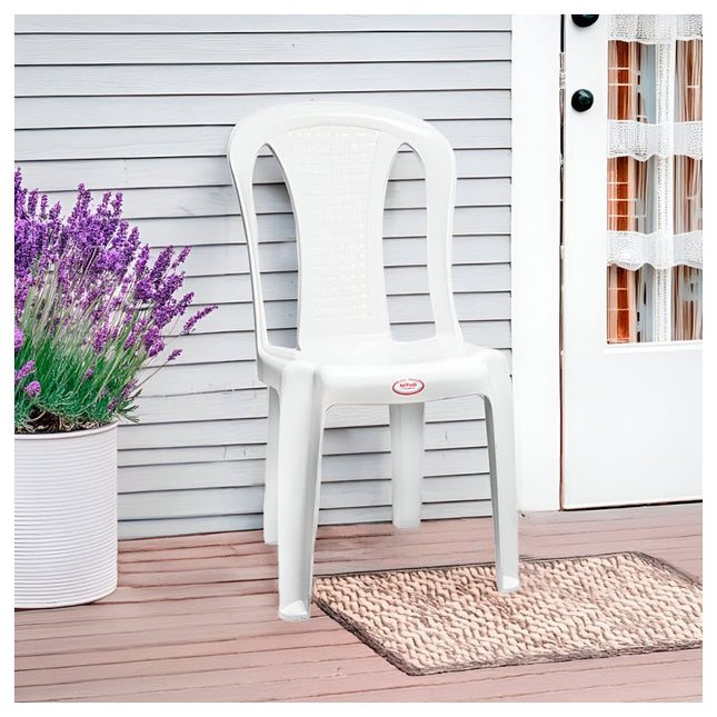 Silla Plastica Color Blanco Nitya Blanco