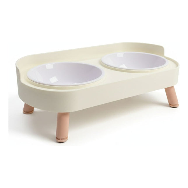 Comedero Bebedero Doble Para Mascotas Con Patitas Varios