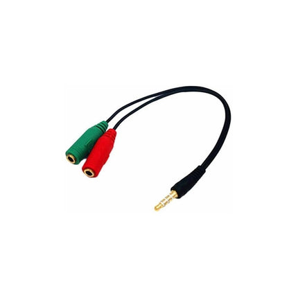 Cable Adaptador Divisor De Audio Microfono Y Auricular