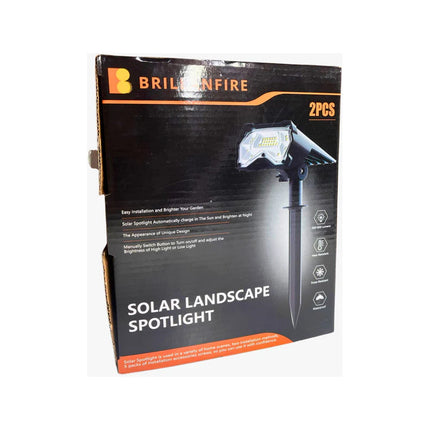 Luz Pincho Solar X2 Unidades Direccionable Rgb