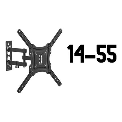 Soporte Para Tv Led De 14 A 55 Pulgadas Movil  Negro