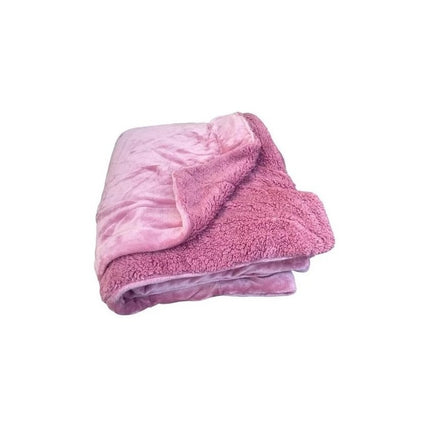 Manta Polar Corderito  + Bolsa De Agua Caliente Electrica Corderito 1175 G Varios