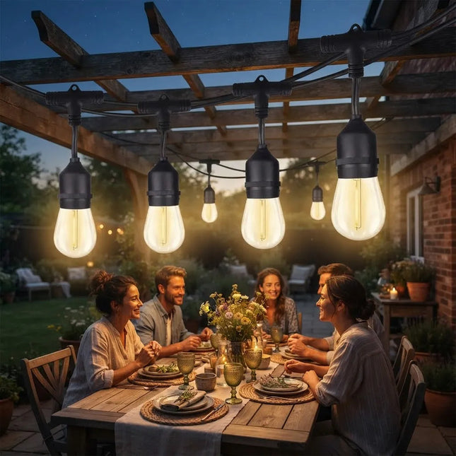 Guirnalda De Luces Para Exterior De 10 Metros Cálida