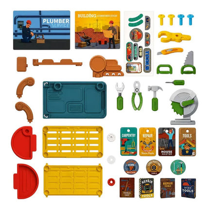 Set Carro Valija De Juguete Con Herramientas 63 Piezas