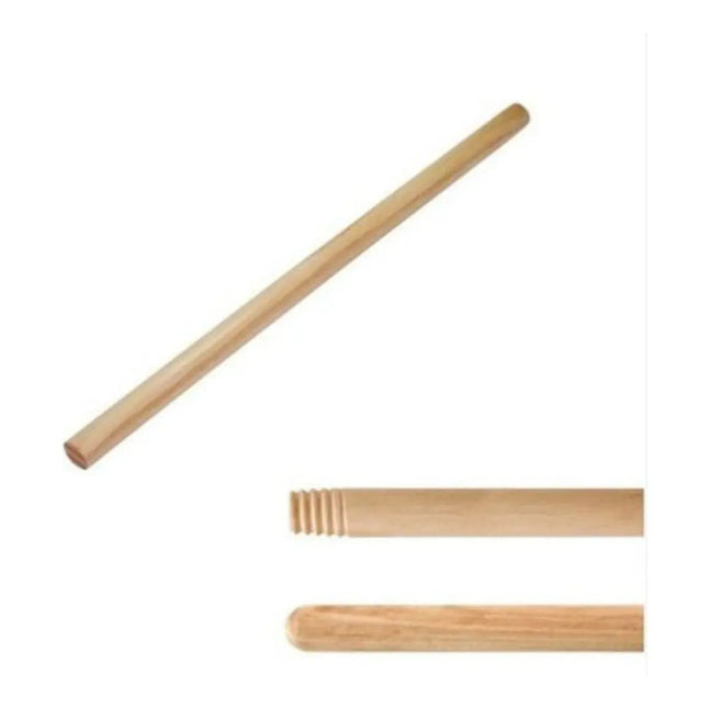 Palo De Madera 1.2m Para Escobas, Lampazos, Rastrillos, Etc.