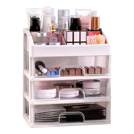 Organizador De Cosméticos 3 Cajones + 1 -estante Multiuso V