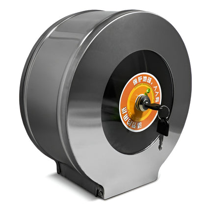 Porta Rollo Metalico Con Llave Para Papel Gris