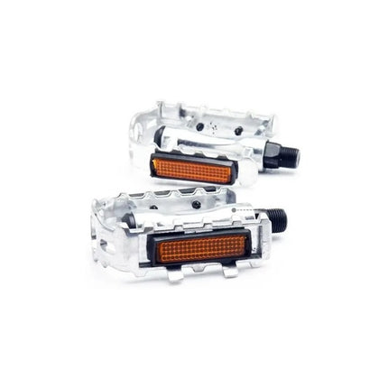 Pedales De Bicicleta Aluminio Pedal Bici Metal Grises X2 Gris