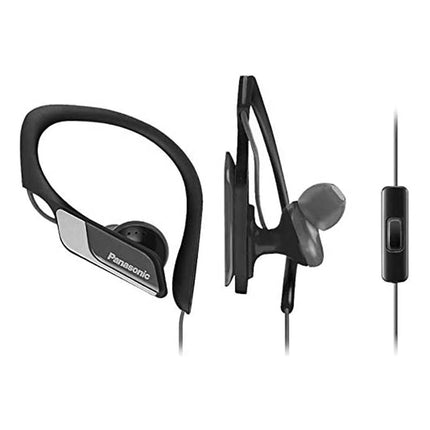 Auricular Panasonic Con Microfonorp-hs35mpp-k Negro Con Gris Negro