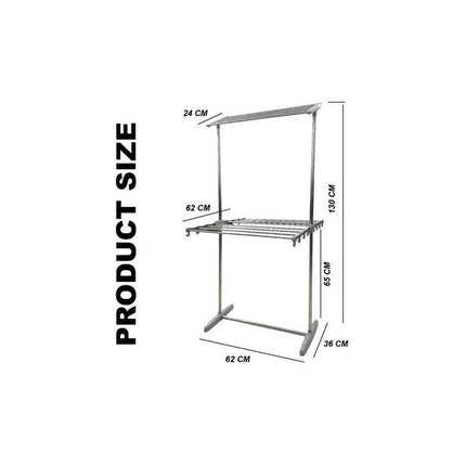 Tendedero Para Ropa De Pie Plegable Portable  Blanco