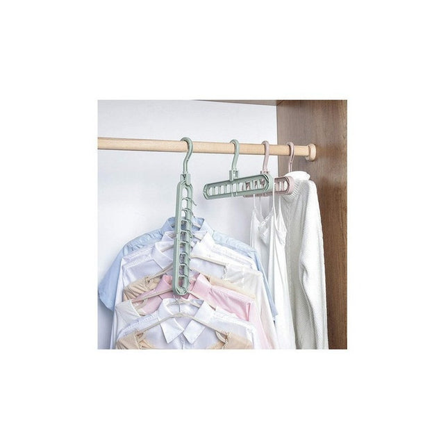 Colgador Magic Para 9 Perchas 2 Posiciones Giratorio N/a