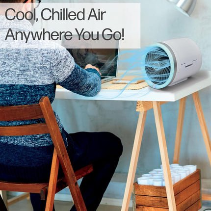 Ventilador Mini Enfriador De Aire Portátil Con Luces V