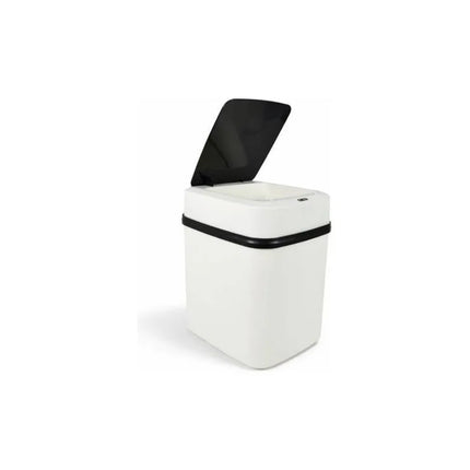 Papelera Automática Con Sensor  8 Litros A Pila Blanco