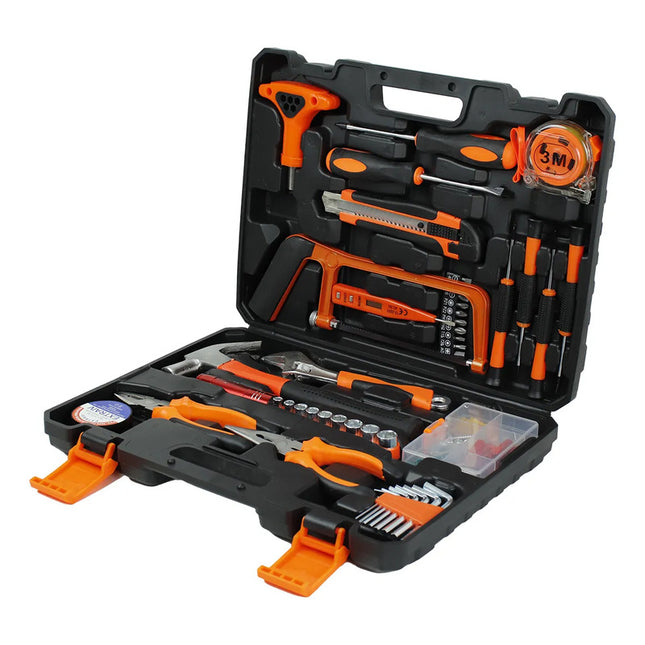 Set De Herramientas Manuales Kit 82 Piezas Con Maletin Negro