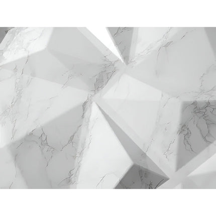 Revestimiento De Pared 3d Símil Mármol Claro 50 X 50 Cm Rayas Mármol