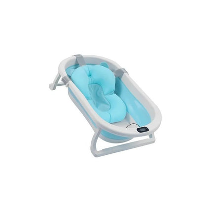 Bañito Plegable Con Termometro + Colchon Baby Splash Bebe  Blanco