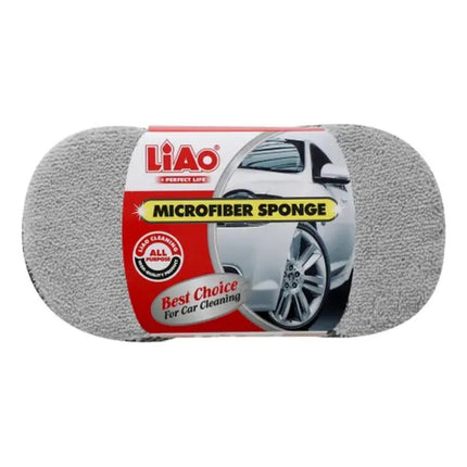 Esponja Microfibra Para Lavar Auto F130027 Gris