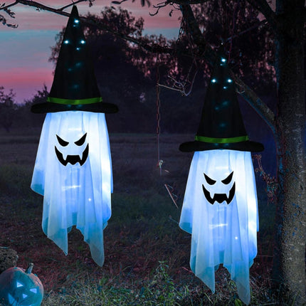 Adorno De Halloween Sombrero Con Luces Apto Para Exterior X