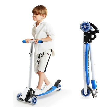 Tripatin Monopatin  Scooter Plegable Aluminio Liviano Azul