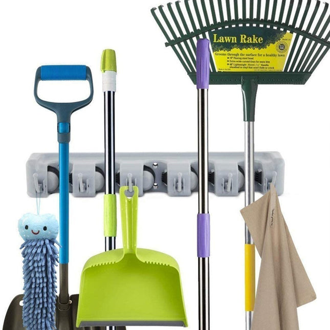 Colgador Organizador De Escobas Y Escobillas