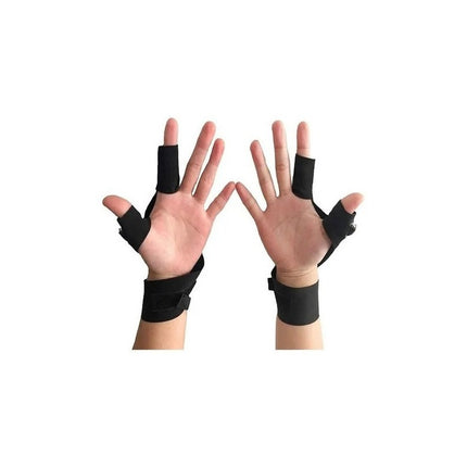 Guantes Con Luces Led, Bicicleta Moto  Trabajo  Negro