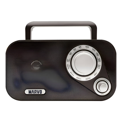 Radio Portátil Marvo Am/fm 220v O Batería Calidad Sonido Negro