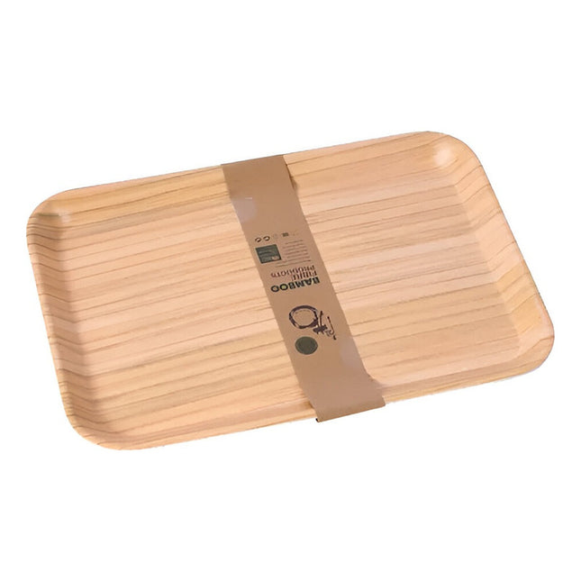 Bandeja  Bamboo Rectangular 38.5x26.7cm Mediana  Madera