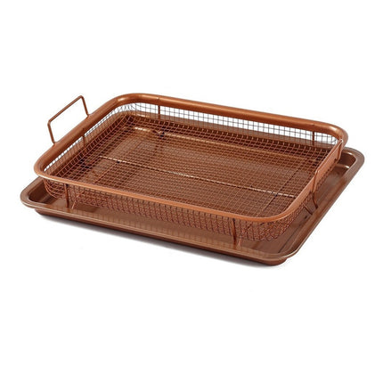 Asadera Con Rejilla Crispy Tray Ecelente Calidad Cobre