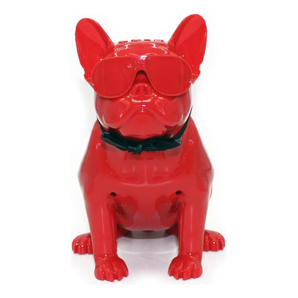 Parlante Bluetooth Bulldog Frances - Mt01103 Mertel Rojo