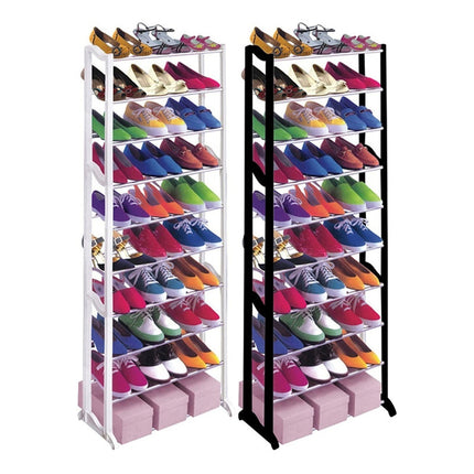 Zapatera Rack Calzados 10 Niveles Blanco