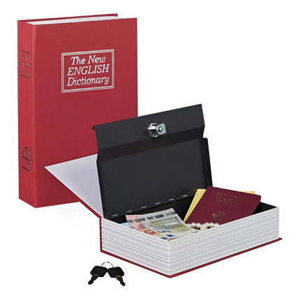 Caja Fuerte 15x24cm Imitacion Libro Cofre Seguridad Secreto Varios