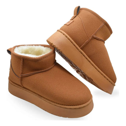 Pantu-botas Forradas Camel Altas