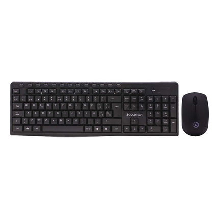Combo Teclado Y Mouse Inalambrico Goldtech Negro