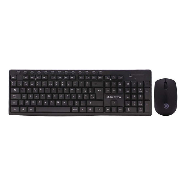 Combo Teclado Y Mouse Inalambrico Goldtech Negro