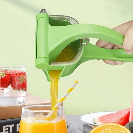 Exprimidor Manual Práctico Naranja Jugo Frutas Extractor Ver Verde Manual