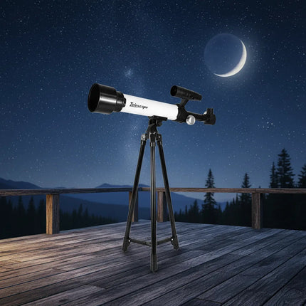 Telescopio Astronómico 60x Con Trípode Sp38976 Blanco