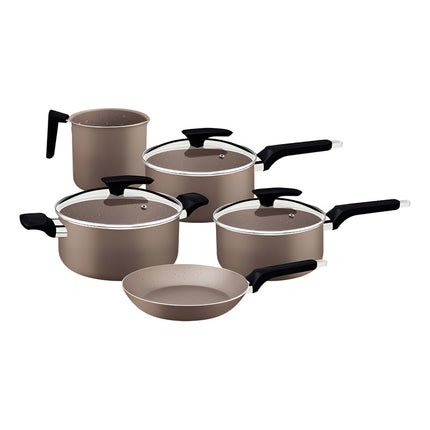 Juego De Batería Tramontina 5 Piezas Milazzo 28599/461 Amendoa